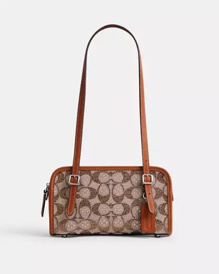 Swing Zip Bag 20 In Crystal Signature Jacquard