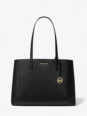 Sallie Large Saffiano Leather Tote Bag